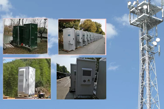 電流を通された鋼鉄壁の台紙の屋外の電気通信のキャビネット6U 9U 12U