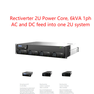 2U 19inch 6kva 1つの段階の電気通信のパワー系統のeltekのrectiverter （CTOR0402.xxx）