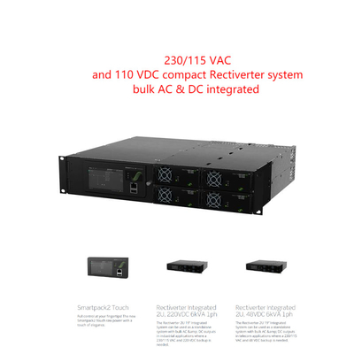 電気通信のRectiverterの大きさAC Dcは19インチによって埋め込まれたシステム（部品番号を統合した:CIOR0402.xxx）