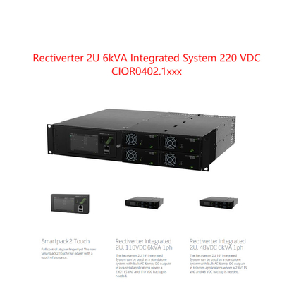 220vdc 241123.102 241123.100のための2u 6kva Rectiverter Eltekの総合システムの単一行