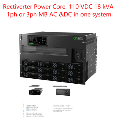 18Kva AC及び14.4kw 110Vdcの出力までのRectiverter力の中心110 VDC 18 KVA 1phか3ph