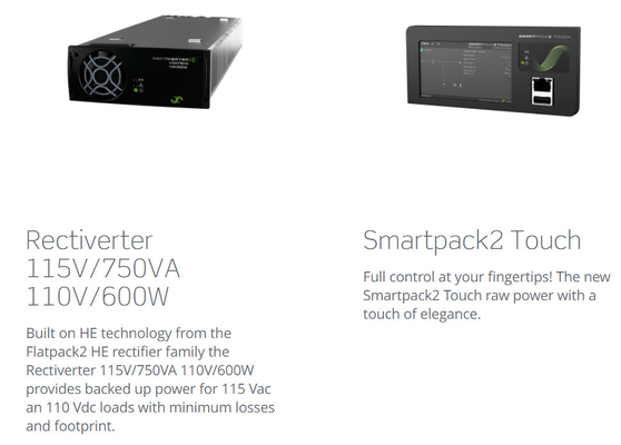 力の中心110vdc Eltek Rectiverter 18 KVA 24kw 230v Flatpackのパワー系統