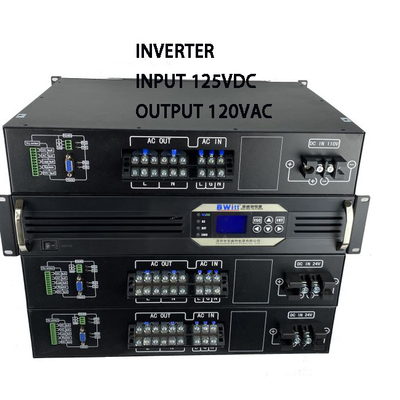 DCからAC 19インチラックマウントインバーター DC 125vから120v 3kva 2400w 純正弦波インバーター