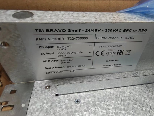 CE+T電源 TSI BRAVO 24/48V 230VAC 2U電源 19インチキャビネット用の棚 P/N T324730000