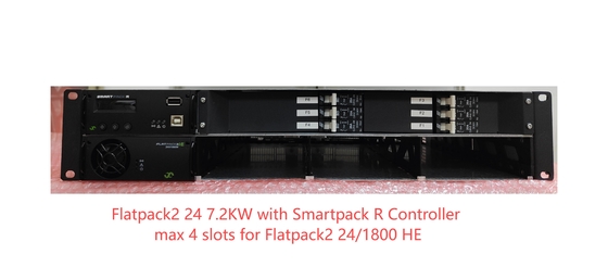 エルテック FP2 24V 7.2KW パワーコア 2U 19 インチ マックス 4 スロット フラットパック2 24/1800 HE スマートパック R コントローラー
