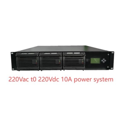19インチモジュラー式直線器システム 220Vac から 220Vdc 10A 組み込み直流電源システム