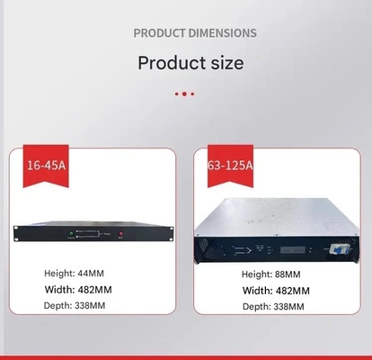 220V出力 STS 双入力静的転送スイッチ 単相 16A / 25A / 32A / 40A/45A