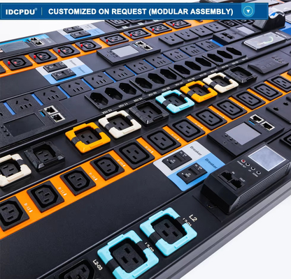 カスタムメイド IDC スマート PDU 入力 AC380-415VAC 出力 C220-250VAC 16A-25A 高出力 PDU