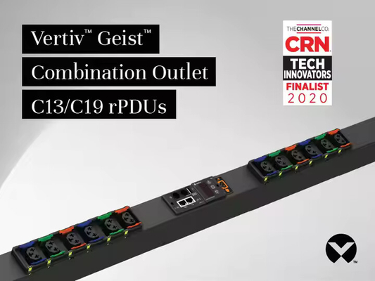 Vertiv Geist GU1 16A/32A スマートPDU C13/C19 モジュラーラック配電、データセンターリモート管理用エネルギーモニタリング付き