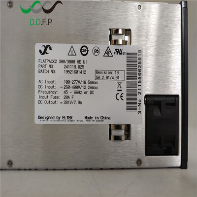 Eltek Flatpack2 380/3000 整流器モジュール、効率 96.2%、380Vdc 高電圧出力 (P/N: 241119.825)