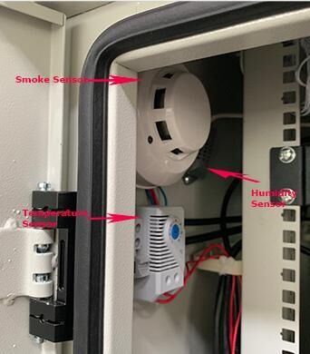 盗難防止 3 点ロック屋外電気通信キャビネット エンクロージャ 30U 40U ネットワーク機器用カスタムメイド