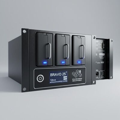 BRAVO 25 12kVA モジュラーインバータシステム、スケーラブル設計と高効率でクリティカル電源に対応