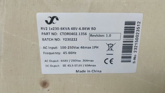 エルテック 4kw 230v DC電源システム CTOR0201.001 電気通信用の統合付きスタンドアロン矯正器