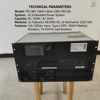 Eltek 241123.102 レクチバータモジュラーを備えたカスタムメイドの 115VAC 48Vdc 12KW 6KVA テレコム電源システム