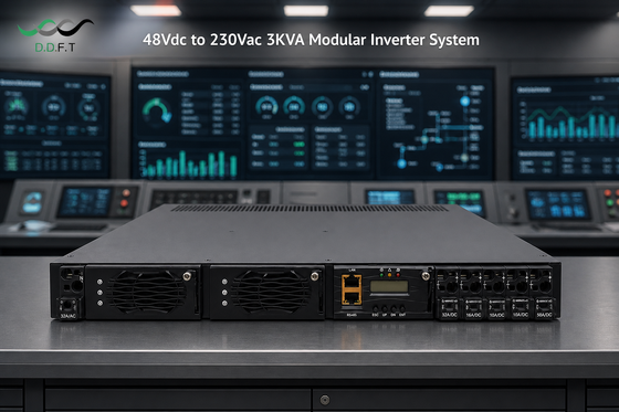 高信頼性 6KVA モジュラー インバーター システム - 通信用 48Vdc ～ 220Vac 純粋な正弦波