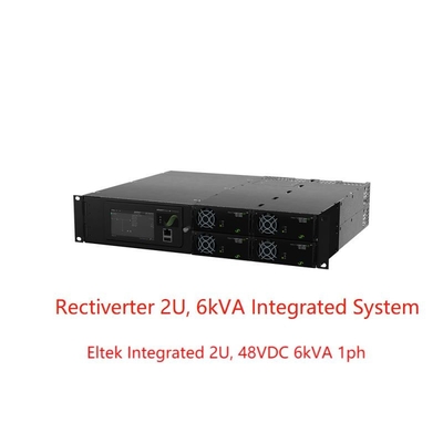 8KW 230Vac 4KW 115Vac Rectiverterのパワー系統48Vdcは統合した2U 6kVA 1ph （CIOR0402.XXX）を