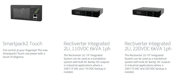 8KW 230Vac 4KW 115Vac Rectiverterのパワー系統48Vdcは統合した2U 6kVA 1ph （CIOR0402.XXX）を