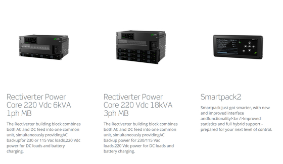 拡張可能なFlatpackのパワー系統Eltek Rectiverter 54KVA 220Vdc EN 60950-1