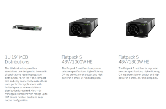 9KW Flatpackのパワー系統Flatpack S 2U 48/1800HE 150A CTOS0502.Nnnn