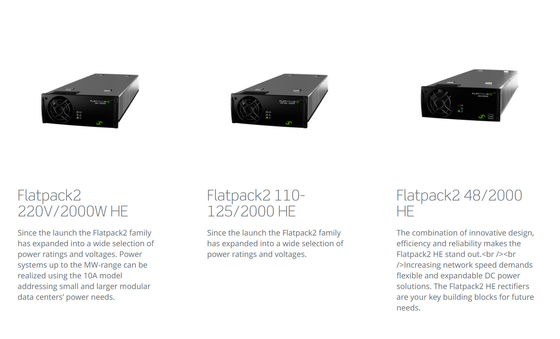 EltekのFlatpackの産業バルク供給AC/DCシステム24-220Vdc 2kw- 16kw 2つの整流器