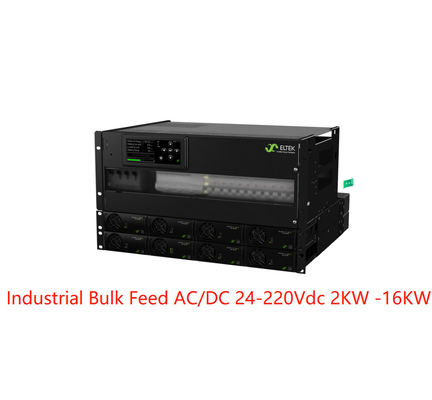 EltekのFlatpackの産業バルク供給AC/DCシステム24-220Vdc 2kw- 16kw 2つの整流器
