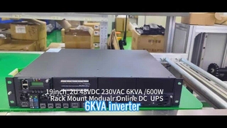 通信および産業用アプリケーション向けの 6KVA モジュラー オンライン UPS システム