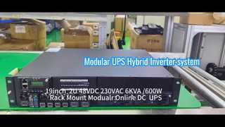 通信および産業用アプリケーション向けの 6KVA モジュラー オンライン UPS システム